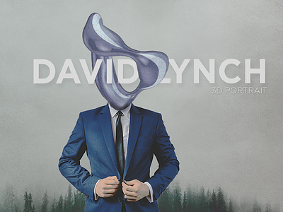 David Lynch 3D Portrait c4d designer photoshop adobe design film