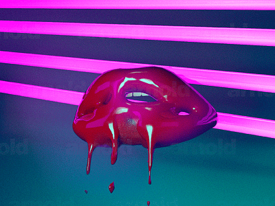 Melted Lips 3d c4d cinema4d design graphicdesign