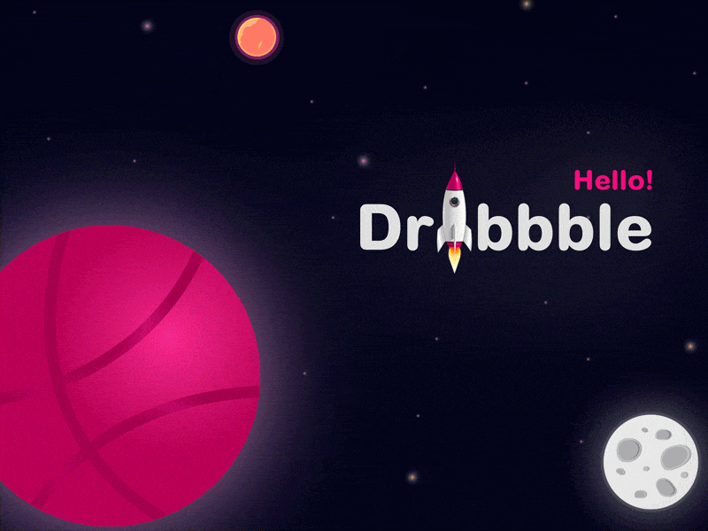 Hello Dribbble - debut! best debut excited first shot hello pure photoshop