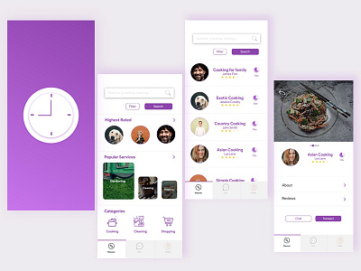 TimeBank App app bank invision studio mobile service ui ux