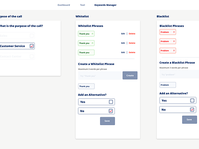 Dashboard for Design Test color theory dashboad