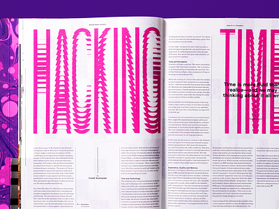 Hacking Time Type editorial editorial design geometric glitch glitch art illustration texture type typeface typogaphy typography art