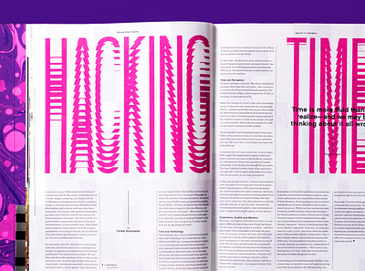 Hacking Time Type editorial editorial design geometric glitch glitch art illustration texture type typeface typogaphy typography art