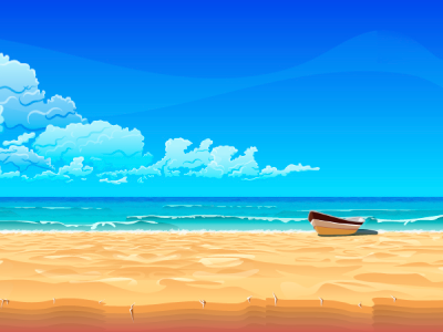 Sunny beach background