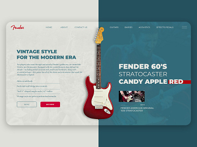 Fender Landing Page