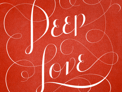 Deep Love Alternate Script deep love lettering love script typography