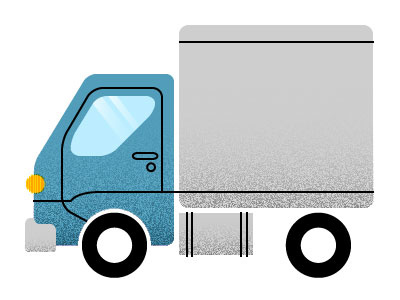 Truck car distribution illustration inventory transportation truck