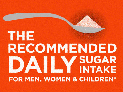 A Spoonful of Sugar hidden illustration infographic spoon sugar texture type