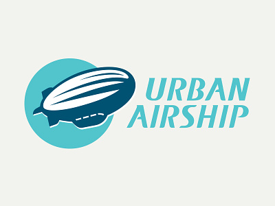 Urban Airship air airship blimp brand illustration logo rebrand ship typography urban