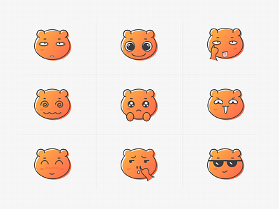 Bear Emoji bear emoji expression line emoji