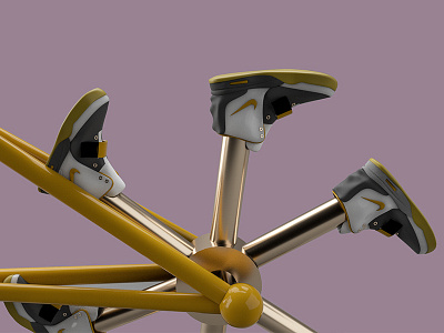 Running bike close-up 3d arnold bicycle bike c4d cinema 4d running bike wip