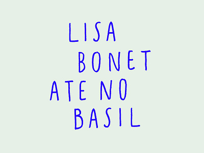 Lisa Bonet ate no basil