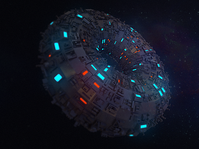 Gribble 3d abstract everyday gribble houdini procedural space