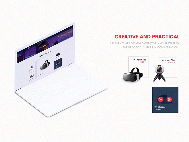 VR theme snippet websdesign uiux theme website tech responsice design blog