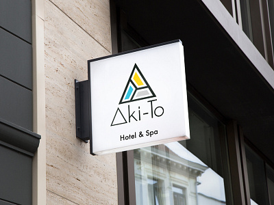 Aki-To Hotel & Spa Logo Design brand identity branding graphic design helsinki illustration logo mockup