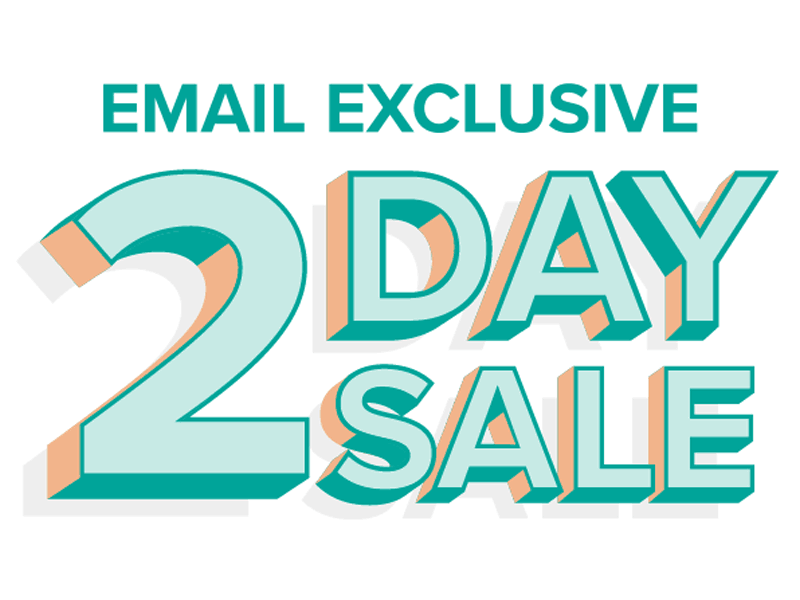 2 Day Sale animation email marketing marketing motion design motiongraphics sale teal typography