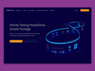 TestProject homepage illustration