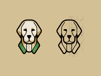 SPB logo construction dog illustration lines logo platform service