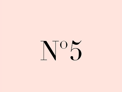 No 5 5 celebrity luxury minimal no number pink typography