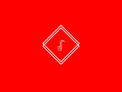 Jazz geometric jazz minimal music red triangle white