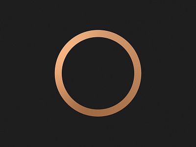 Copper Circle black circle copper geometric minimal