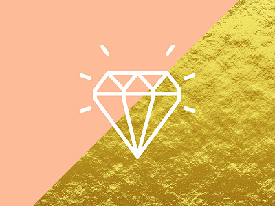 Diamond Gold diamond gold luxury minimal pink