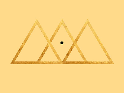 Gold Triangle geometric gold graphic design line luxury minimal point triangle