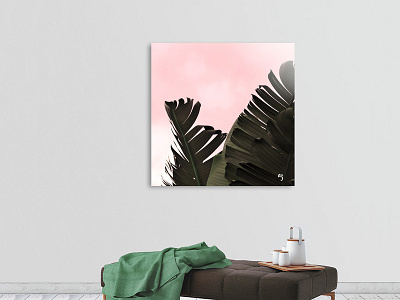 Banana Leaf banana exotic leaf nature pink summer sun tropical