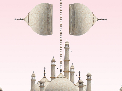 Taj Mahal agra architecture exotic india pink taj mahal tropical