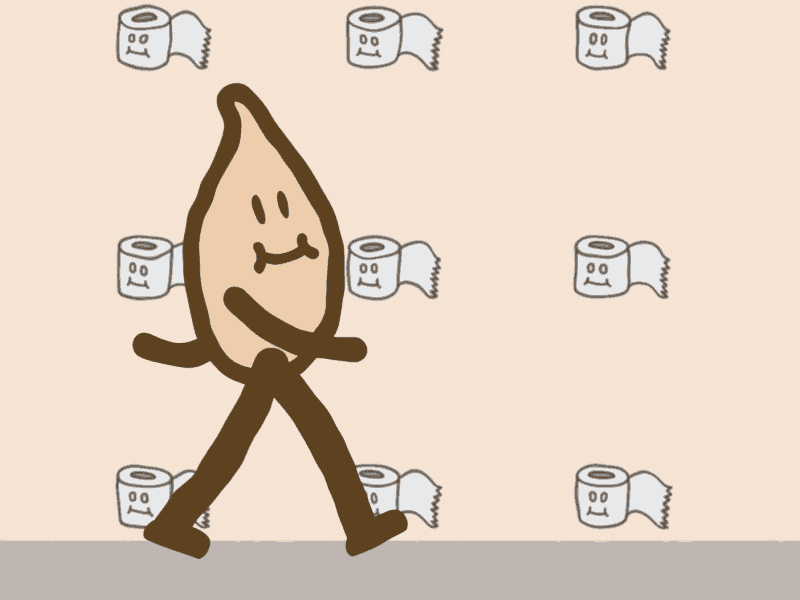 Super Poopy Walk Cycle after effects animation cute poop rubberhose walk walk cycle