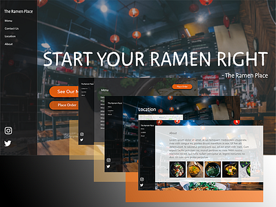 The Ramen Place web web design website