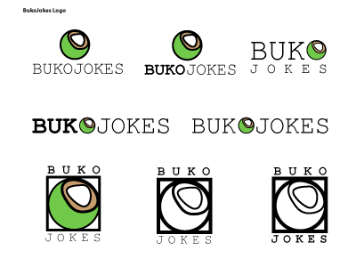 Buko Jokes Logo design logo typography vector
