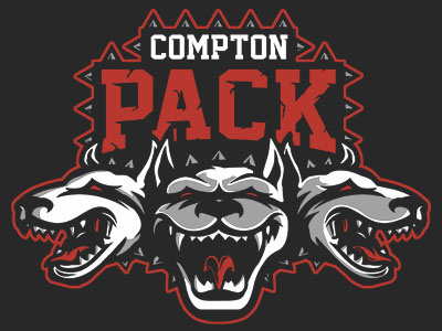 Compton Pack compton dogs illustration logo los angeles