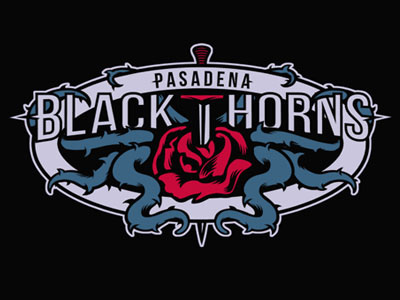 Pasadena Blackthorns blackthorns illustration logo los angeles pasadena