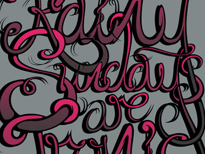 Rainy Sundays are Ironic. craig david illustration typography