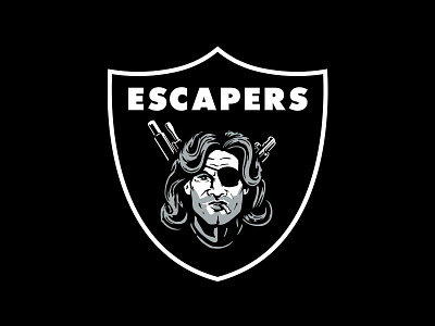 Escape from Las Vegas 80s escape from new york illustration las vegas nfl parody raiders