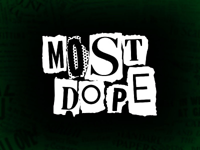 Most Dope Monday 9 illustration macmiller newspaper typography