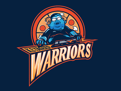 Keyboard Warriors illustration nba parody south park warriors