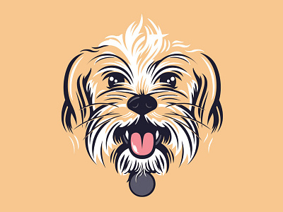 Hammy dog illustration