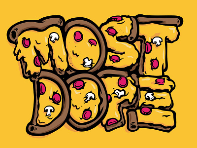 Most Dope Monday 23 illustration mac miller most dope pizza typography