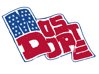 Most Dope Monday 24 america flag illustration presidents day typography usa