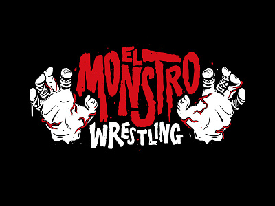 El Monstro bjj illustration jiu jitsu logo typography