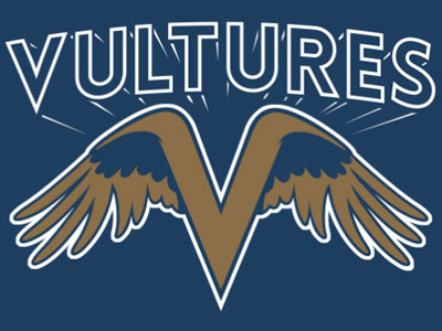 Vultures illustration sports logo vultures wings