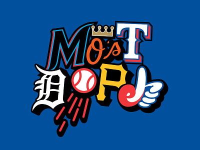 Most Dope Monday 30 baseball illustration logos mac miller mlb most dope typography