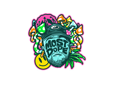 Most Dope Monday 33 illustration mac miller most dope patch trippy typography
