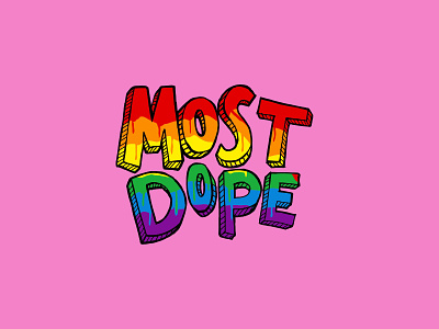 Most Dope Monday 40 mac miller most dope pride rainbow typography
