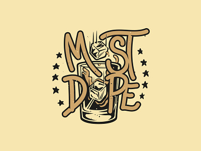 Most Dope Monday 41 alcohol borbon illustration mac miller most dope typography whiskey