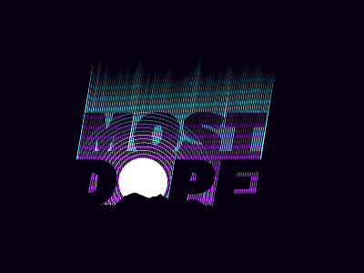 Most Dope Monday 43 illustration mac miller most dope northern lights typography