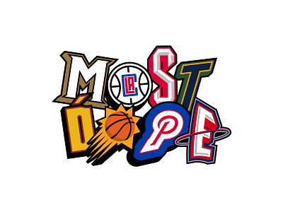 Most Dope Monday 45 basketball illustration most dope nba typography