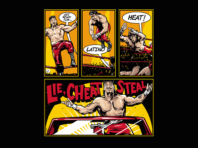 Eddie Guerrero Comic Strip comic book eddie guerero illustration latino heat wrestling